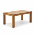 Solid Oak Dining Table with clean straight lines